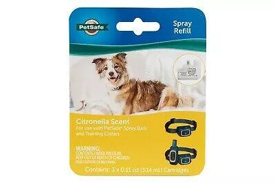 PetSafe Citronella Spray Refill for Dog Bark & Training Collars, 3-pk